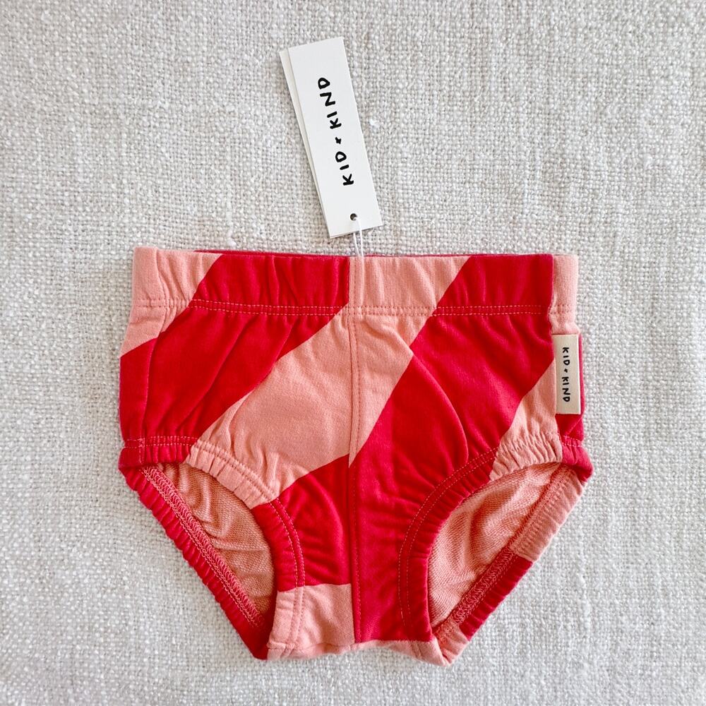 NWT Kid & Kind Pink Striped Organic Cotton Bloomer Shorts 6-12mo